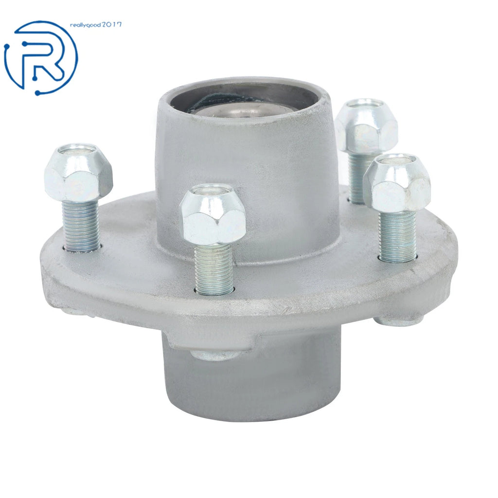 Set of 4 Galvanized Trailer Hub Bearings Kit 5 Lug for 2000 lb Spindle