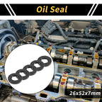 Set of 5 Oil Seal Rotary Shaft Seal NBR Rubber 26x52x7mm