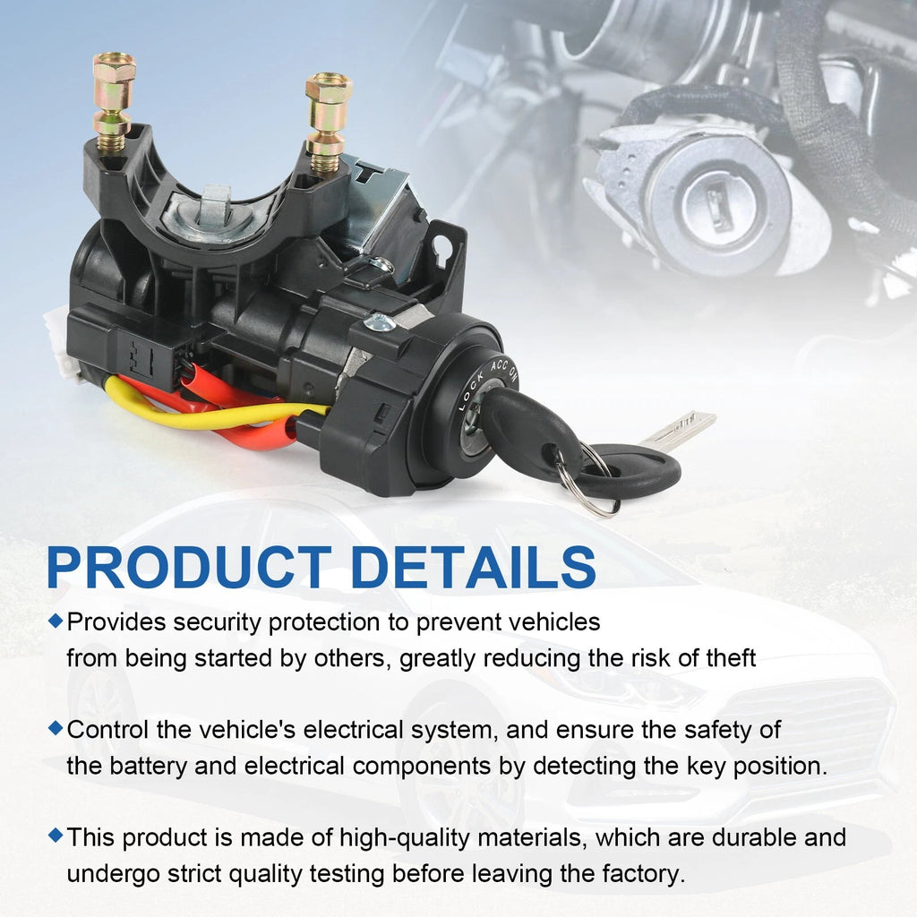 Ignition Lock Cylinder Assembly with 2 Keys for Hyundai Sonata (2015-2019)