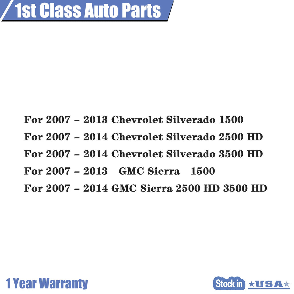Left Manual Towing Mirror for Chevy Silverado GMC Sierra 1500 2500 3500