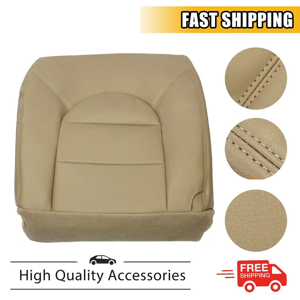 Driver Bottom Seat Cover for Ford F250 F350 F450 F550 Lariat (1999–2000) Tan