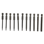 11-Piece Hex Screwdriver Bit Set for Workshop Security