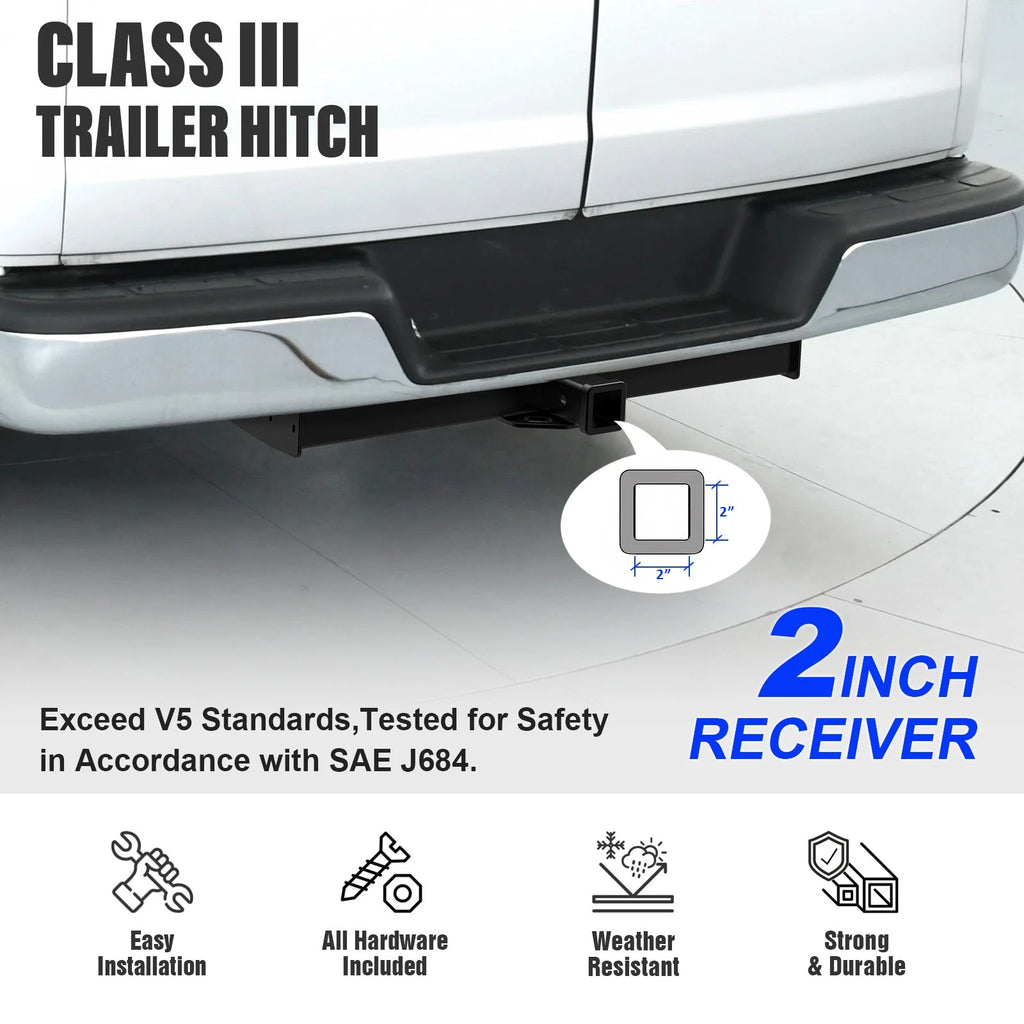 Towing Hitch Receiver Class 3 for Chevrolet Express 2500/GMC Savana 2500 (2003–2023)