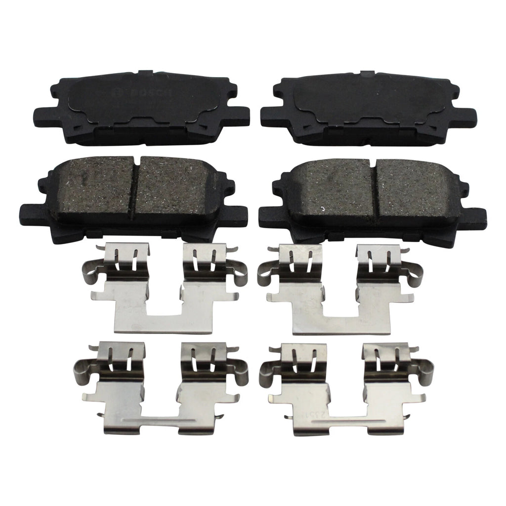 Set of 4 Bosch QuietCast Rear Ceramic Brake Pads for RX330 RX350 RX400h (2004–2013)