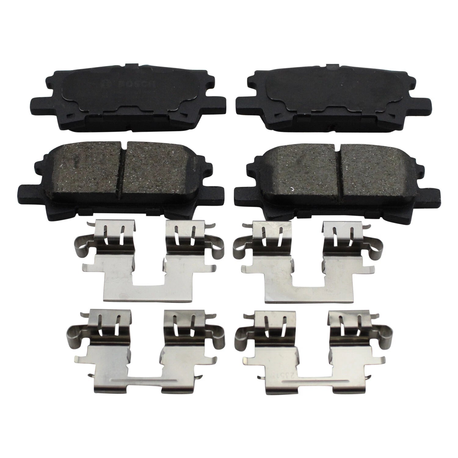 Set of 4 Bosch QuietCast Rear Ceramic Brake Pads for RX330 RX350 RX400h (2004–2013)