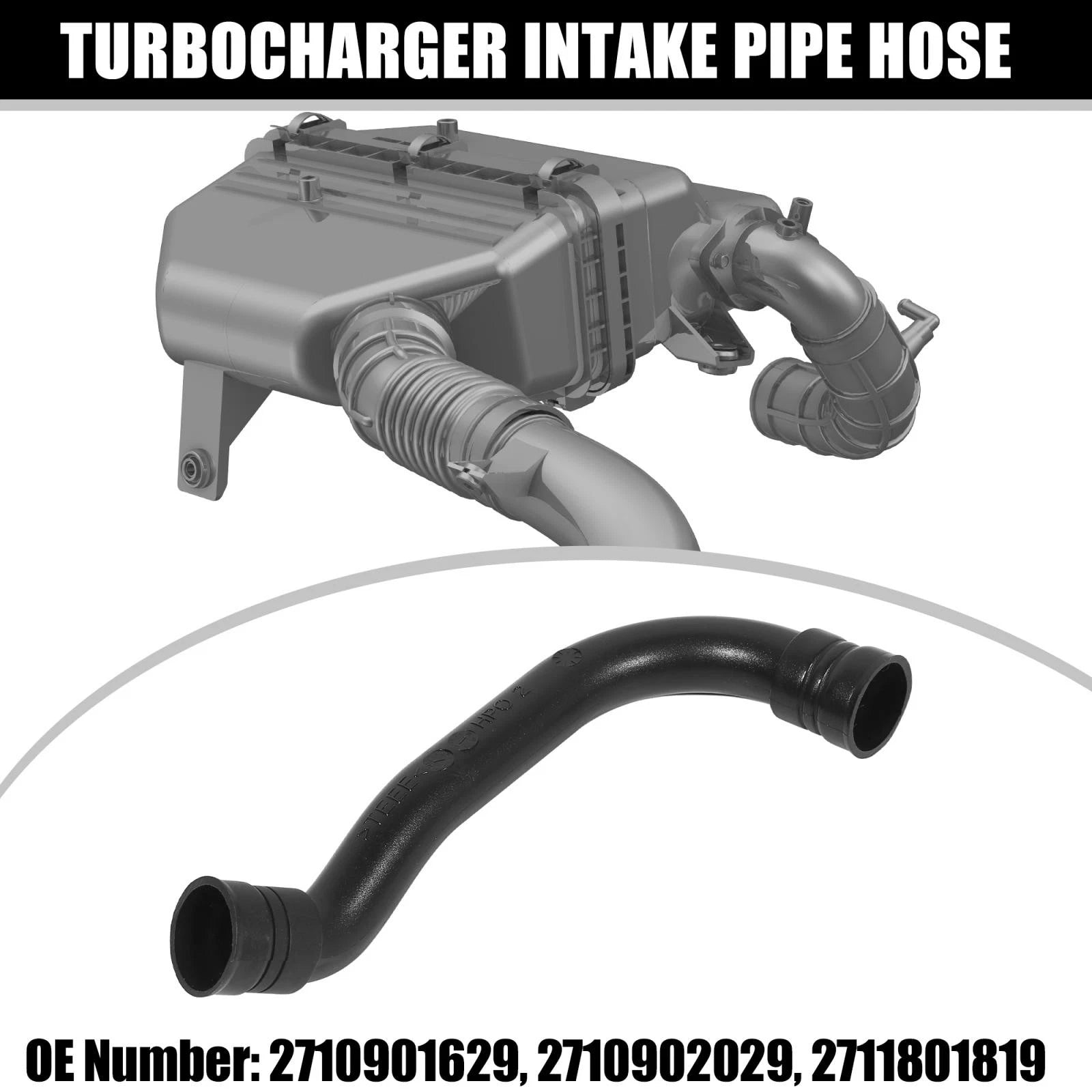 Air Intake Turbo Tube 2710901629 for Mercedes-Benz C200 C250 (2010–2013)