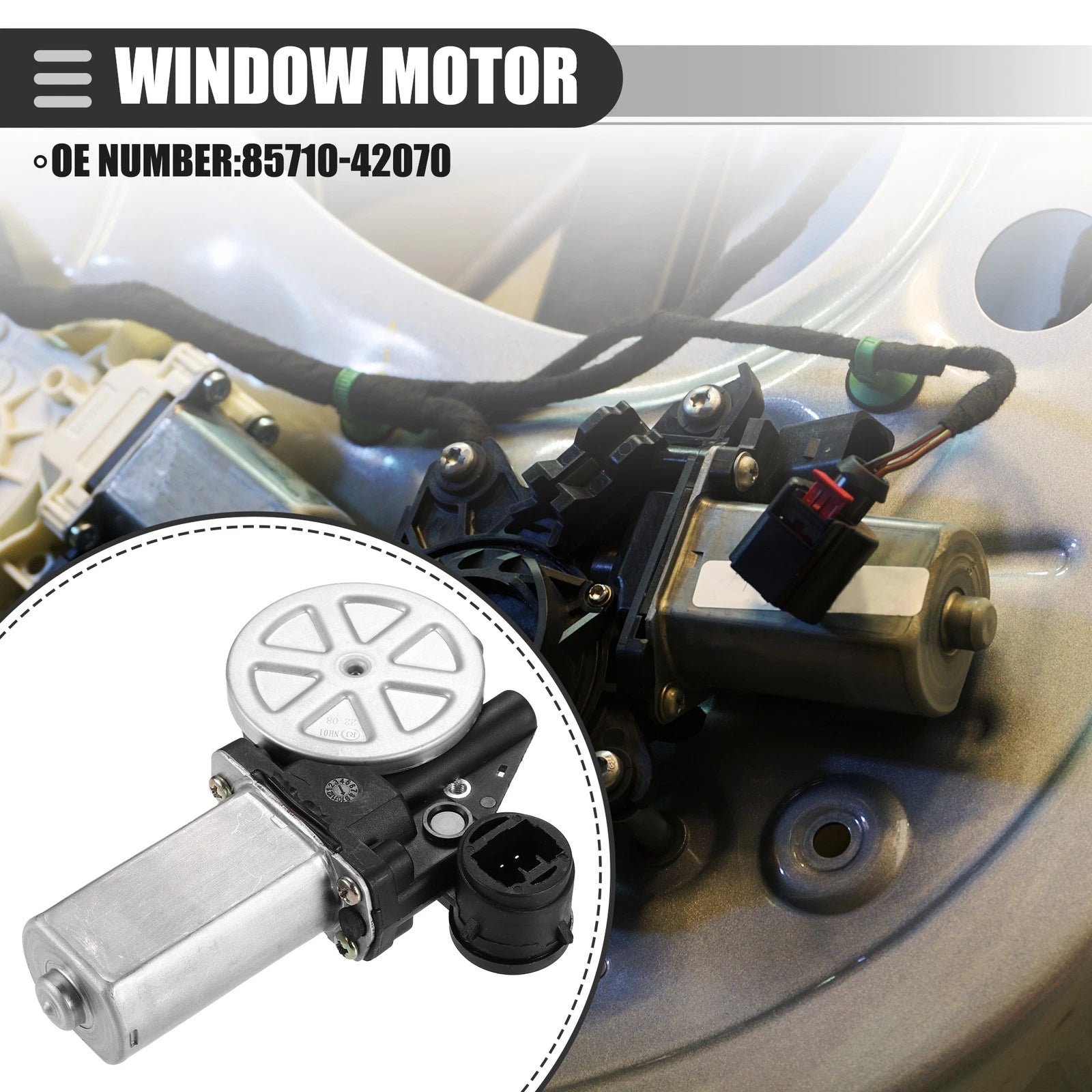 Front Right Window Lift Motor for Toyota RAV4 (2001–2003) No. 85710-42070