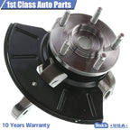 Set of 2 Wheel Bearing Hub Steering Knuckle Assembly for Ford Mazda (2001–2004)