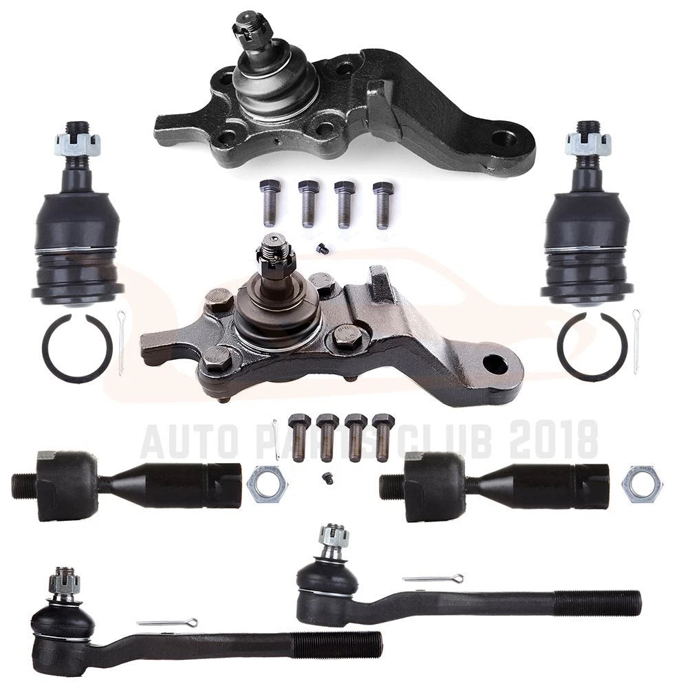 Set of 8 Front Inner Outer Tie Rods & Ball Joints for Toyota 4Runner (1996–2002)