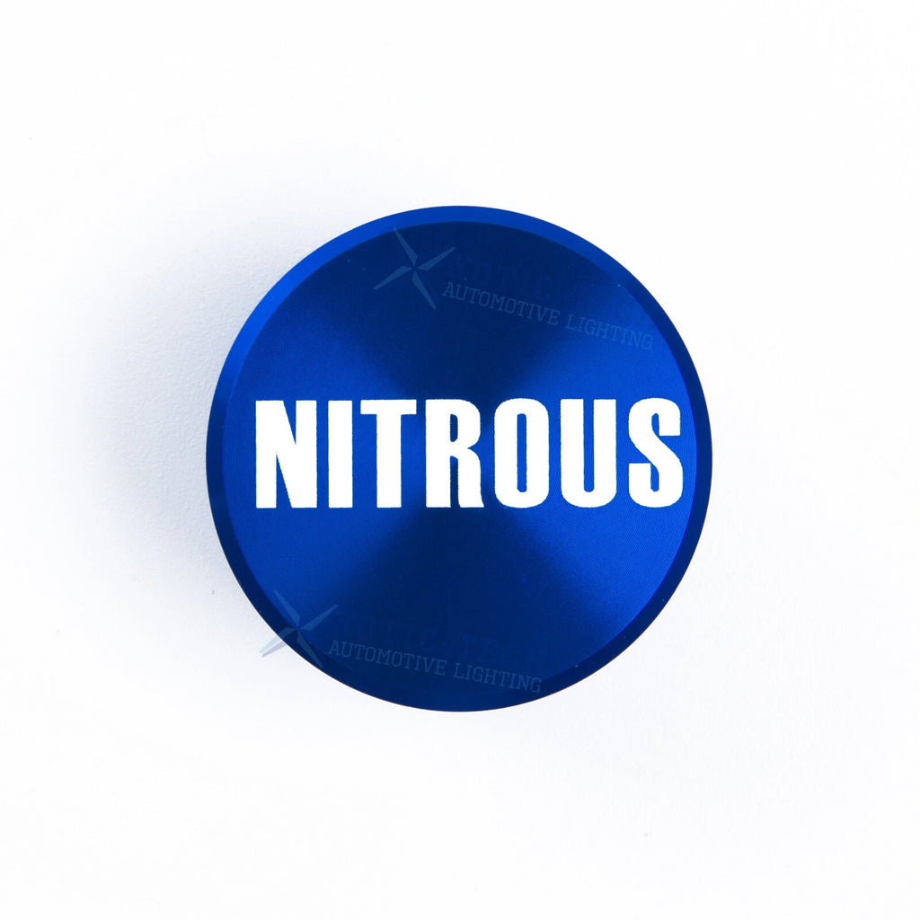 Blue Billet Aluminum Nitrous Cigarette Lighter Plug Cover for Car (Universal)