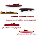 2X Red LED Rear Bumper Reflector Tail Lights for Acura TL (2012–2014)