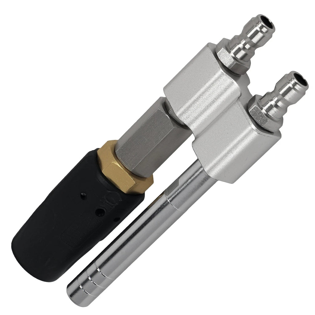 1* Adjustable 2-in-1 Pressure Washer Nozzle Brass 6000 PSI Soft Wash 0-60° 1/4"