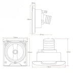 Lockable RV Water Fill Inlet Cover for Camper Trailer (Marine Applications)