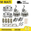 Set of 4 Brake Calipers w/Pads for Honda Big Red 700 MUV700 (2009–2013)