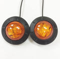 2X 1-1/4" Amber LED Marker Clearance Lights for Trailer/Truck/RV (24034)