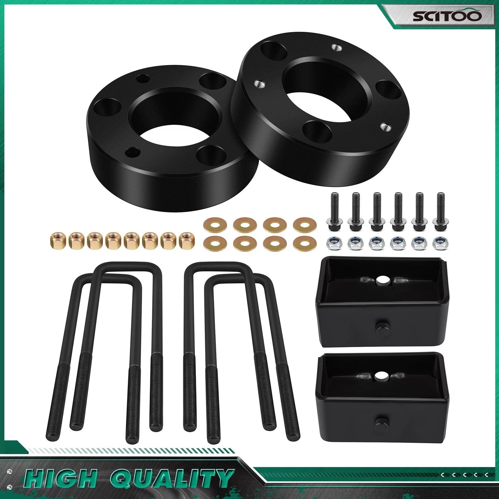 3 Inch Front & 2 Inch Rear Leveling Kit for Silverado Sierra 1500 (2007–2023)