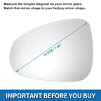Heated Mirror Glass for Volkswagen Touareg (2010–2018)