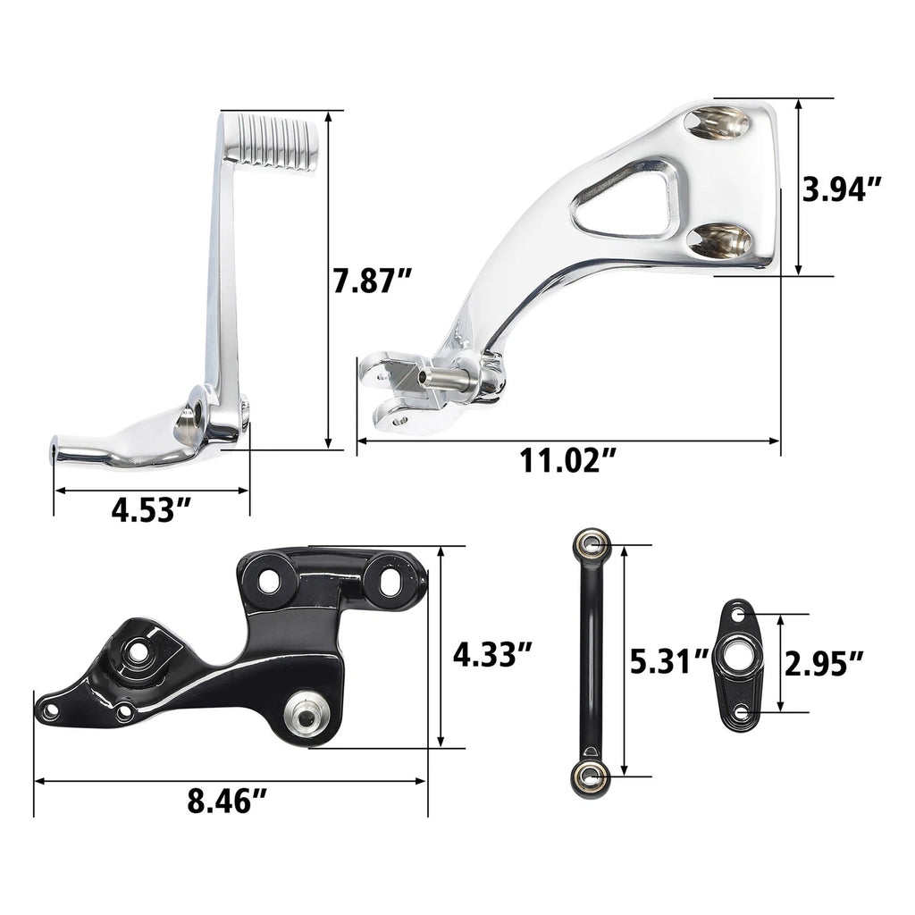 Mid Controls Brake Side for Harley Fat Bob Sport Glide FXFB FXFBS (2018–2024)