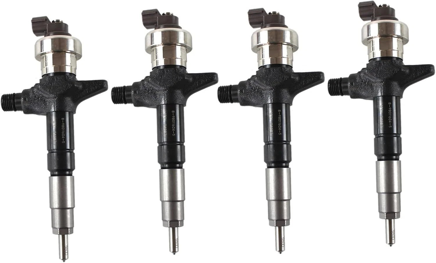 Set of 4 Fuel Injectors 8-98011604-1 8-98011604-2 for Holden 4JJ1 (2007–2015)