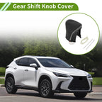 Gear Shift Knob Cover for Lexus ES300h (2018–2023) Black Beige Faux Leather