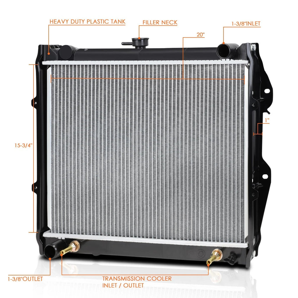 Aluminum Core Radiator for Toyota 4Runner/Pickup 1984–1995 DPI-945