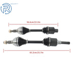 Set of 2 CV Axle Shafts for Chevy Equinox Terrain (2010–2017)