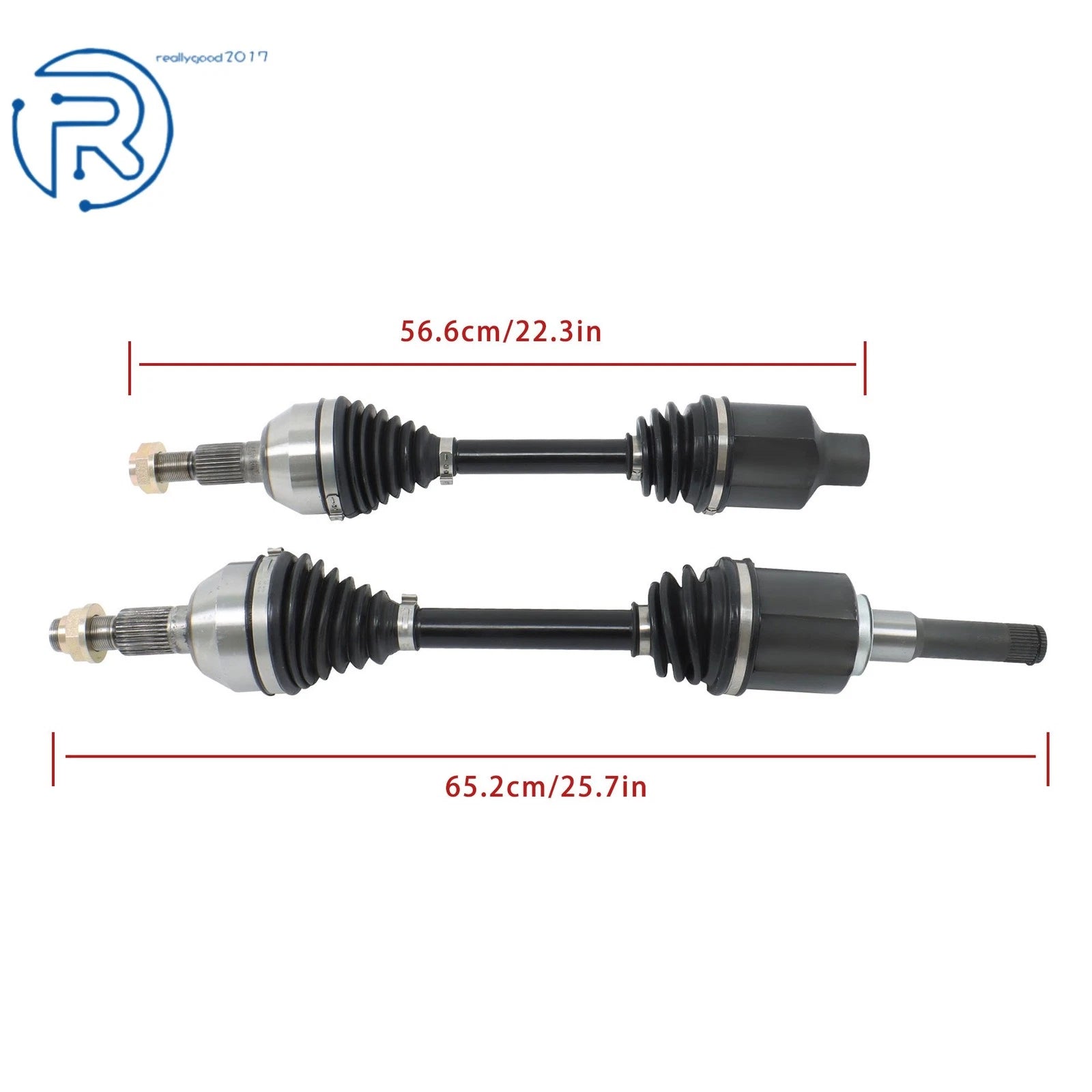 Set of 2 CV Axle Shafts for Chevy Equinox Terrain (2010–2017)