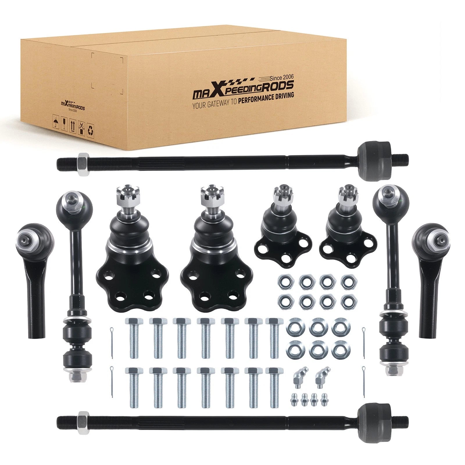 Front Lower Ball Joints Tie Rod Ends Sway Bars Kit for Durango Dakota (2000–2004)