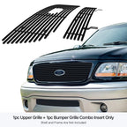 Black Billet Grill Insert Combo for Ford F-150 (2001-2003)