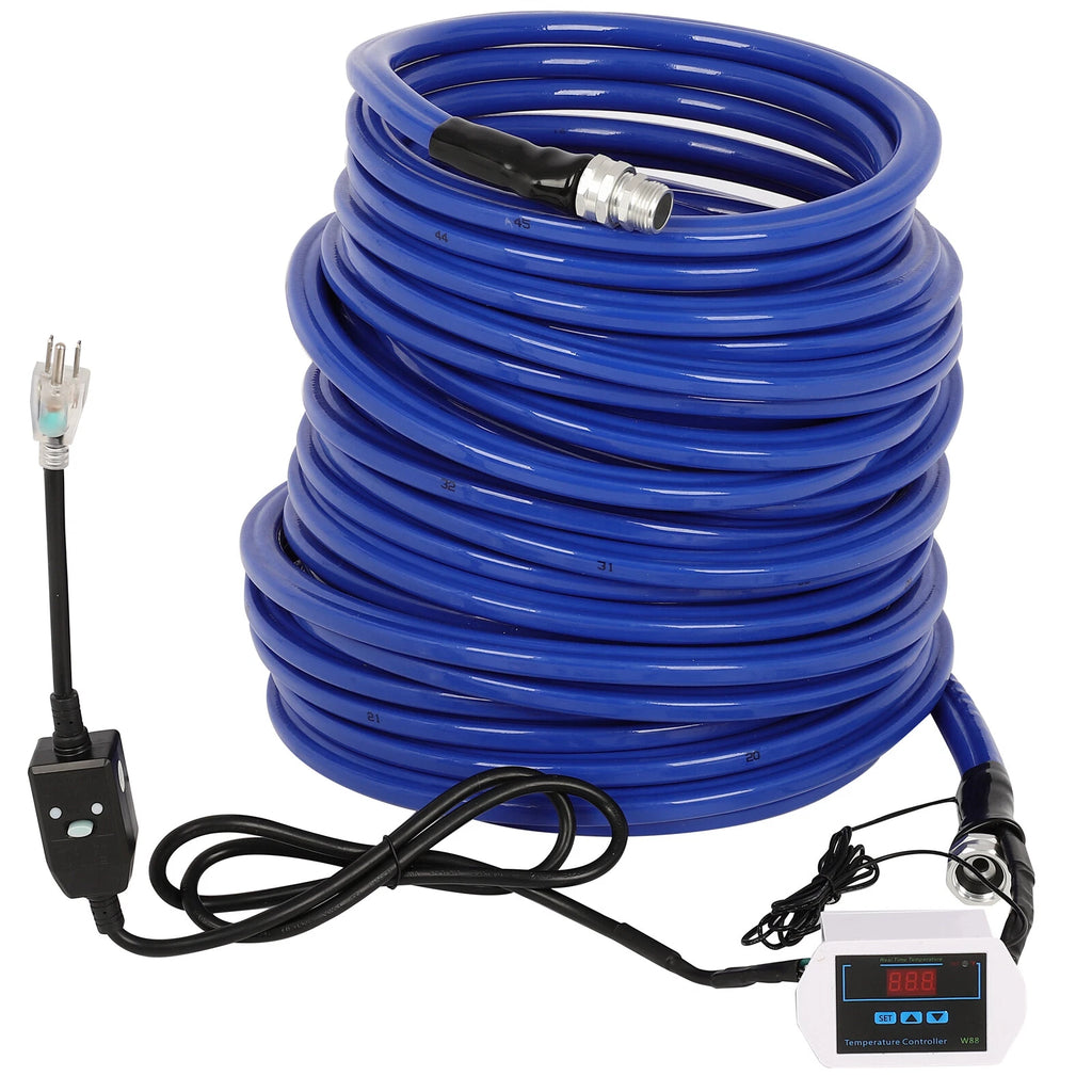 Heated Water Hose 100FT for Antifreeze (-45°F) with Digital Display