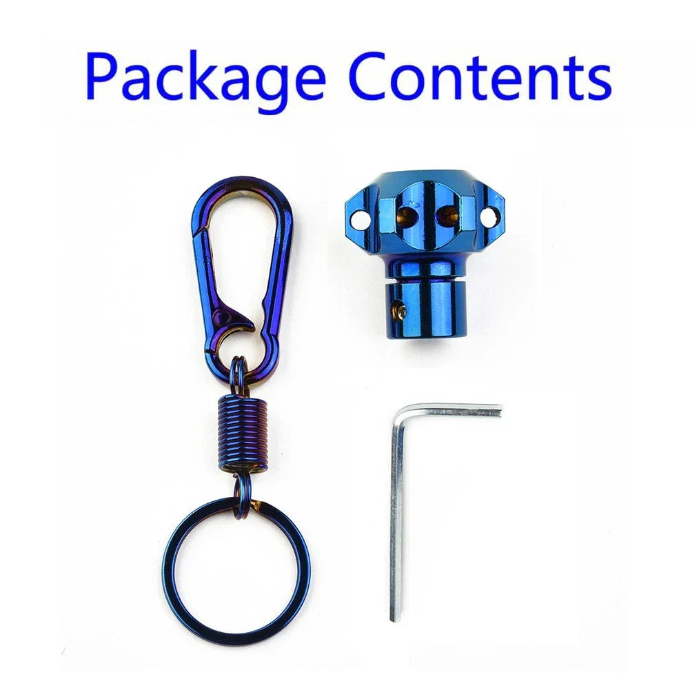 Key Cover Shell + Key Ring Aluminum CNC Key Head for Vehicle