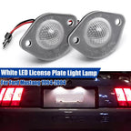 2Pcs White LED License Plate Lights for Ford Mustang (1994–2004)