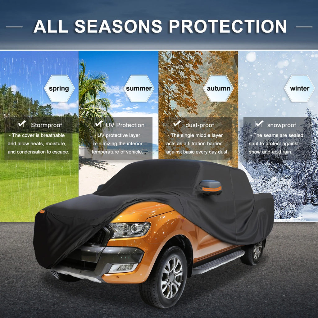 Waterproof Car Cover for Ford Ranger  with Driver Door Zipper