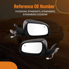 Rear View Side Mirror for Toyota Highlander (2008–2013) 879400E071 Black