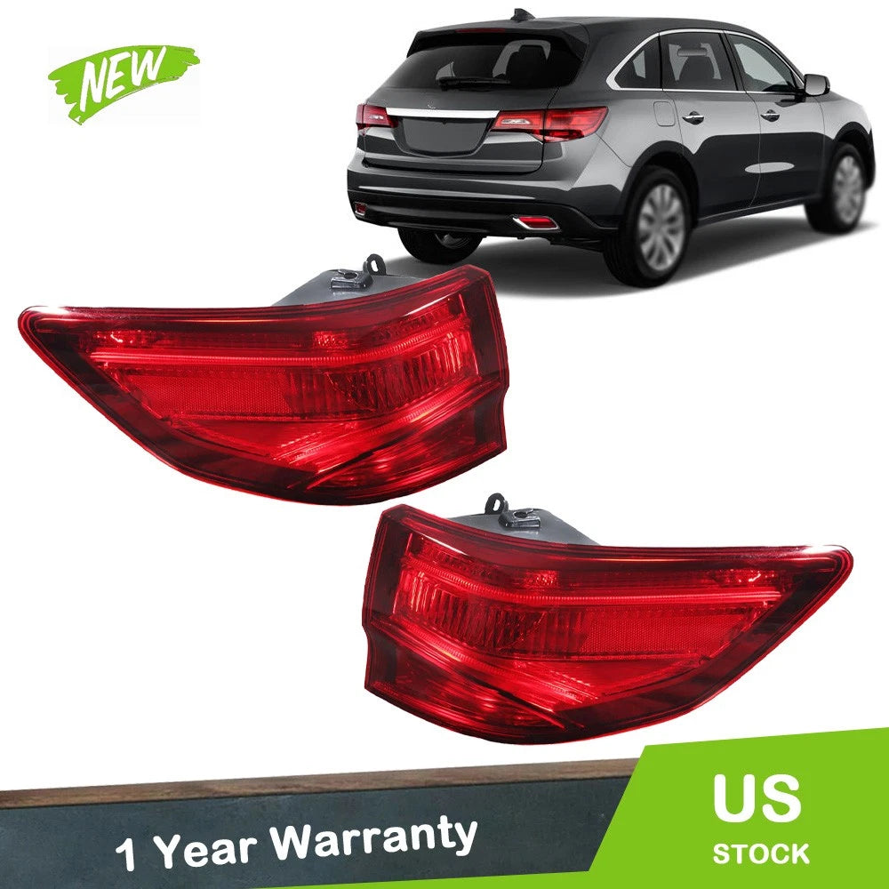 Set of 2 Tail Light Assemblies for Acura MDX (2014–2020) Halogen
