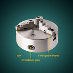 3 Jaw Self Centering Lathe Chuck for CNC Lathes (8 Inch)