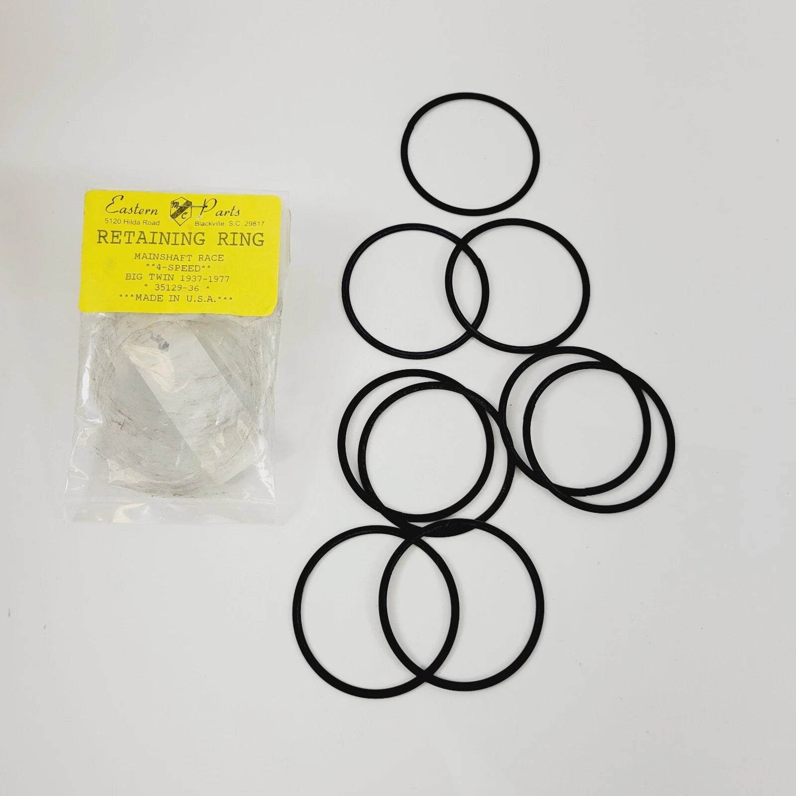 9 Transmission Outer Mainshaft Race Retaining Ring for Harley Davidson (1937–1977)