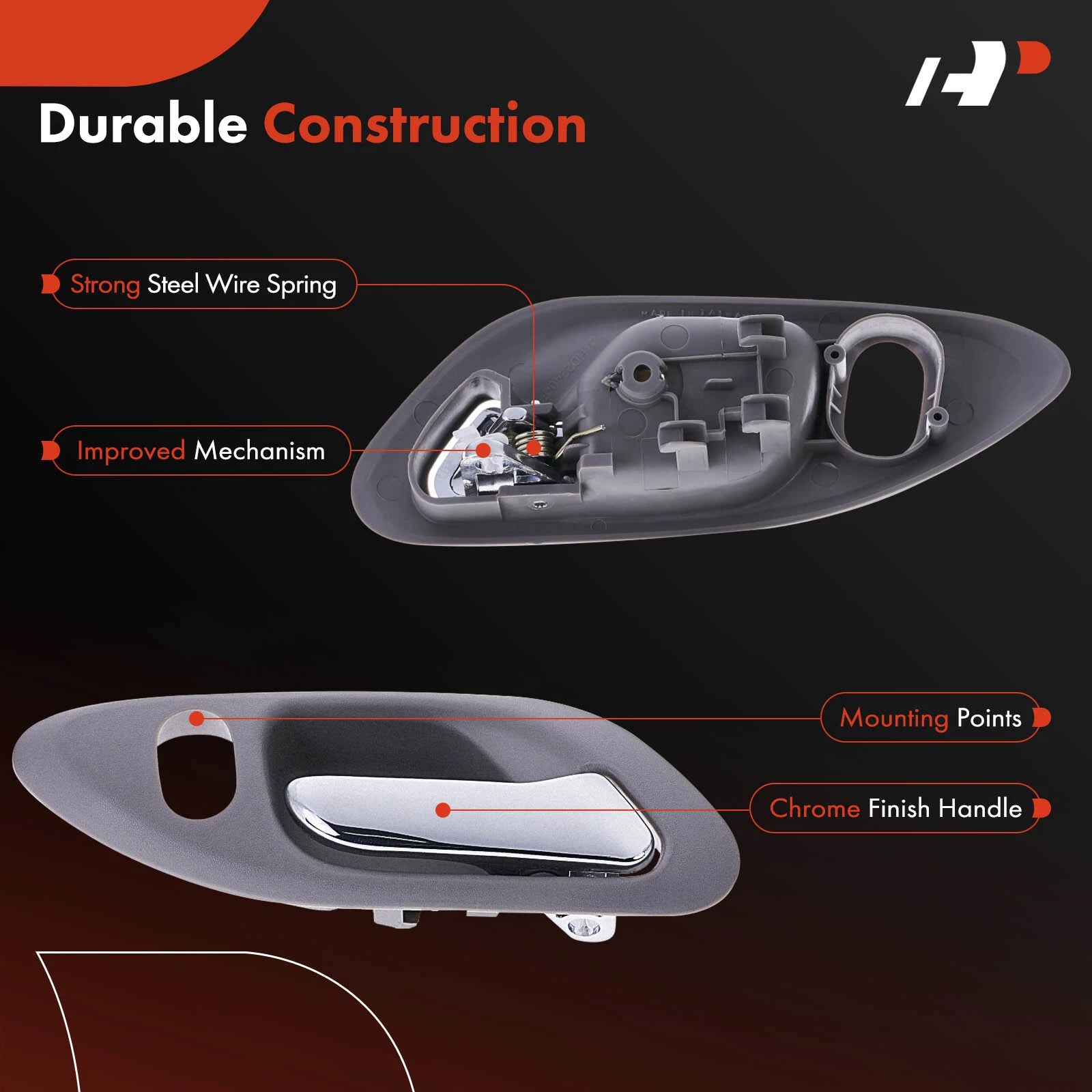 Chrome Front Passenger Interior Door Handle for Honda Accord (1998-1999)