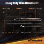 RGB LED Wiring Harness for maXpeedingrods Crosshair 7" 5" 3.5" Lights (3M)