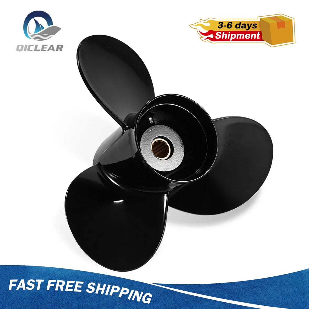 10.25 x 13 Aluminum Boat Propeller for Suzuki 20-30HP (10 Spline, RH)