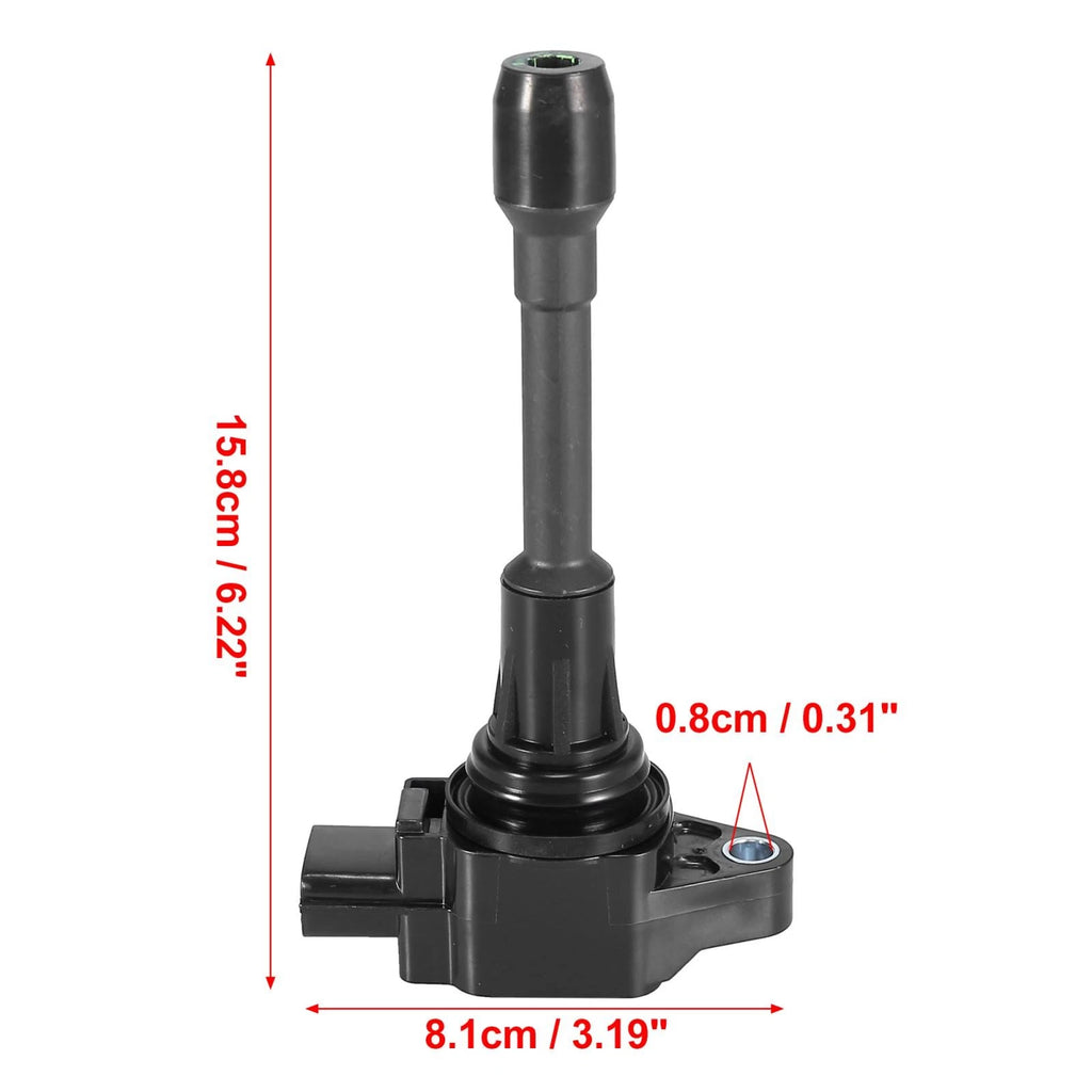 Set of 4 Engine Ignition Coils for Nissan Altima Rogue Cube (2007–2019) 22448JA00A 22448-1KT0A