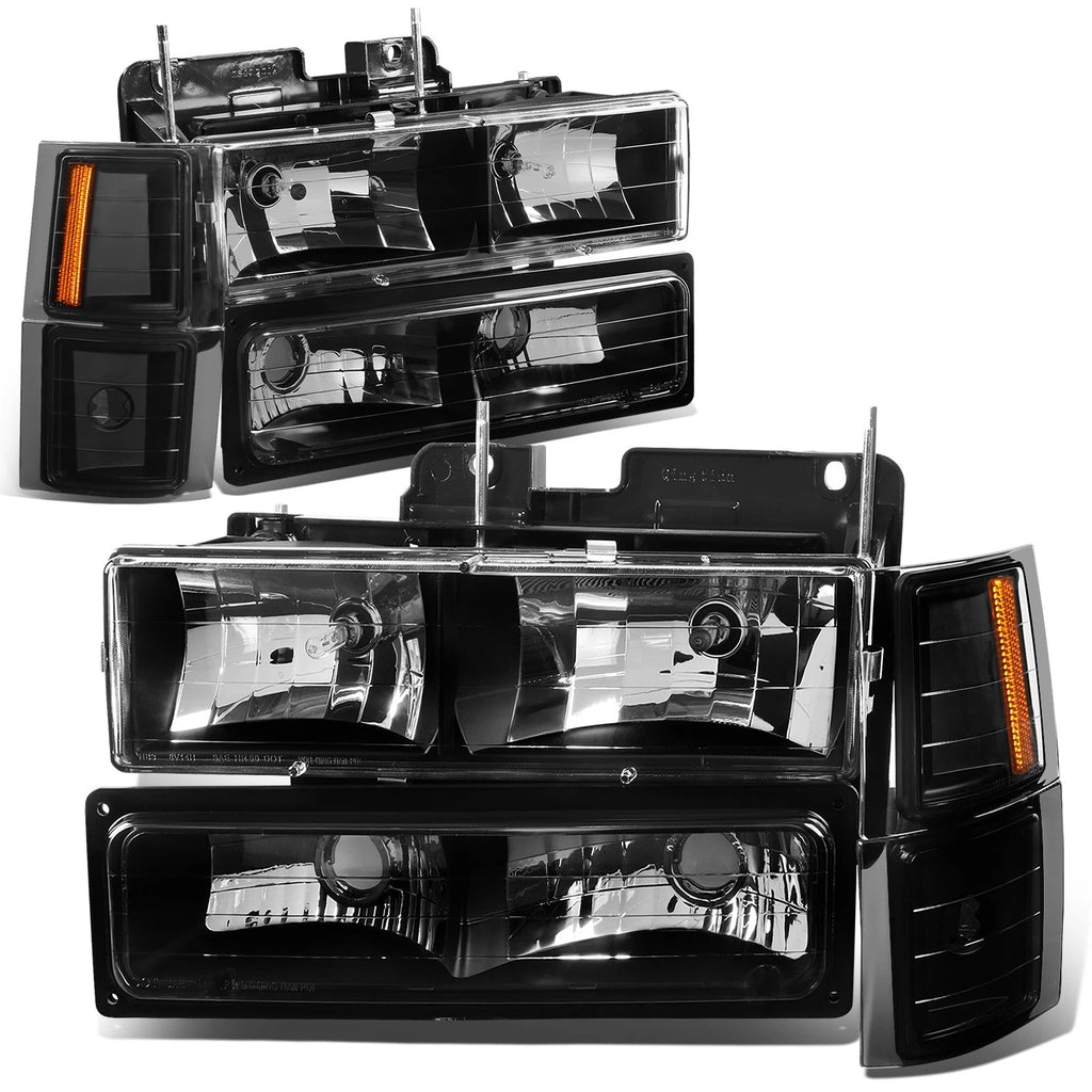 Headlight + Amber Signal Lamp for Chevy C10 C/K Pickup (1994–1999)