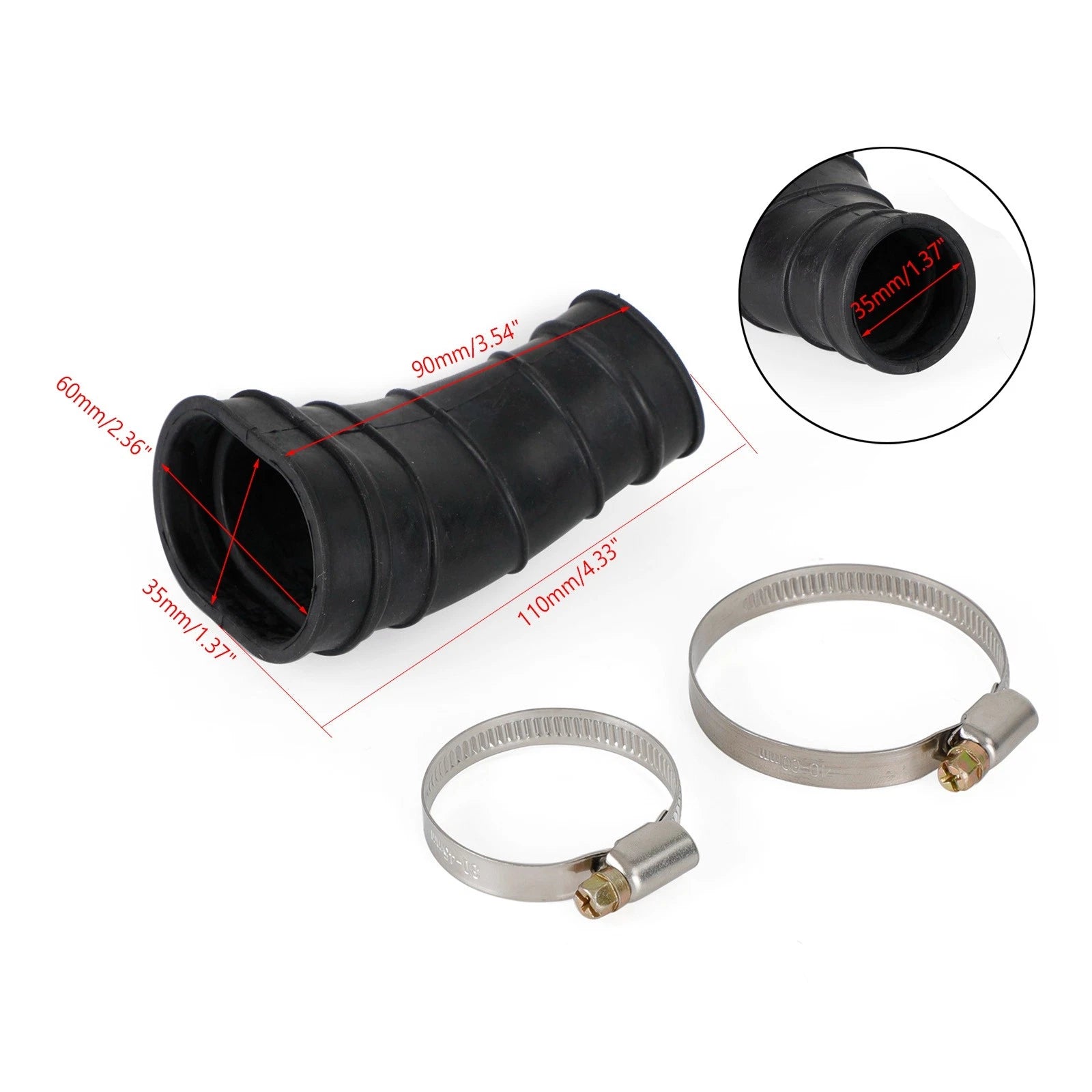 Carb to Air Box Boot Intake Tube for Honda CT90 (1970–1977)