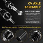 2Pcs Front CV Axle for Yamaha Big Bear Kodiak 350 400 Wolverine 350