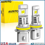 2Pcs 9007 LED Headlight Low Beam Bulbs 60W 6500K for Universal Fit