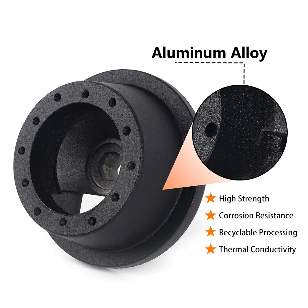 6 Bolt Steering Wheel Hub Quick Release Adapter for Ford Mustang Fiesta