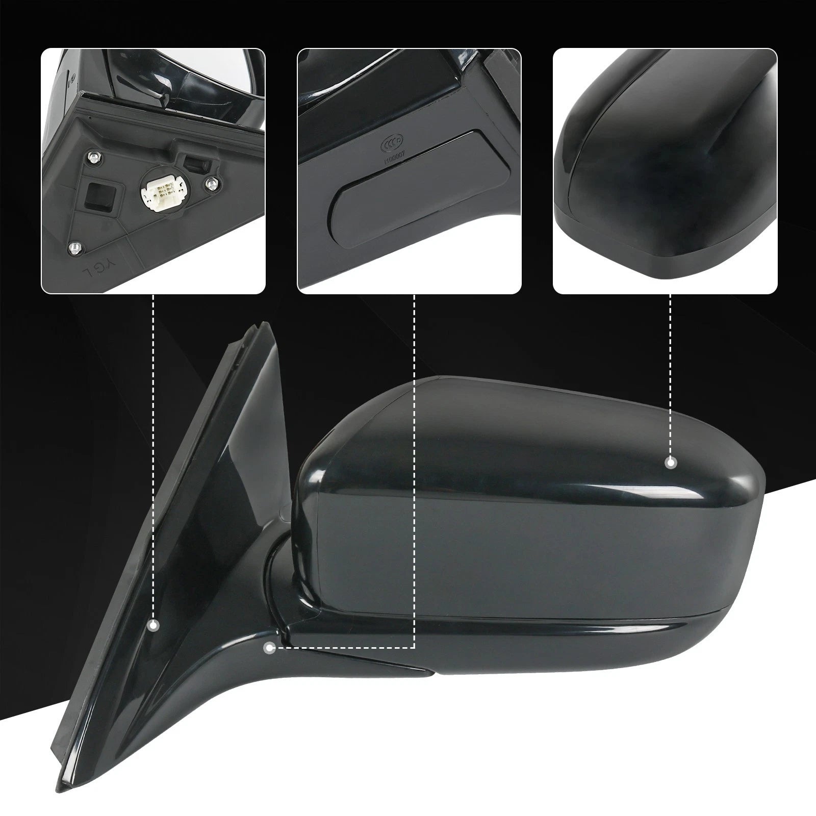 Driver Side Door Mirror for Honda Accord Coupe (2003-2007)