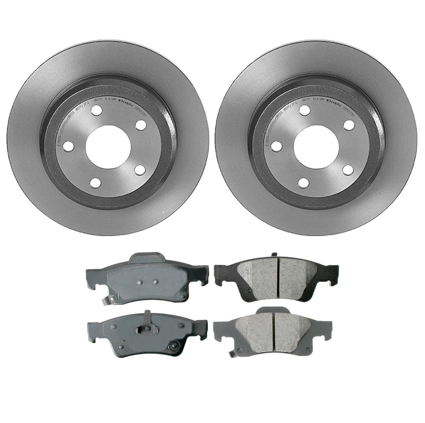 Akebono Rear Brake Kit ProACT Pad Set & 330mm Rotors for Durango Grand Cherokee (2011–2021)