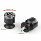 CNC Carbon Fiber Swingarm Sliders Spools for Universal Motorcycle (6mm)
