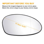 Right Side Mirror Glass w/ Back Heated for BMW 1 Series (2004 - 2009)